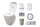 Clesana C1 wasserlose Vakuumtoilette mit L-Adapter oder Rundsockel