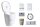 Clesana C1 wasserlose Vakuumtoilette mit L-Adapter oder Rundsockel